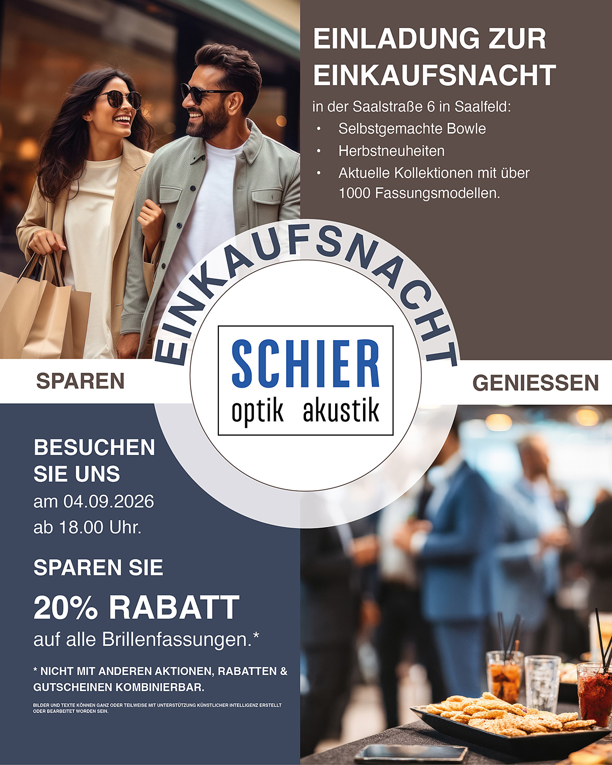 Einkaufsnacht 2026 in Saalfeld - Schier- Optik und Akustik Saalfeld und Neuhaus