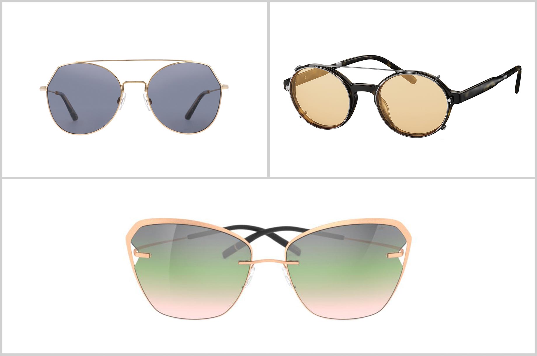 Sonnenbrillen-Trend 1: Gläser in Pastelltönen 